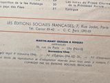 a menu for a french restaurant on the table