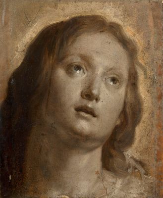an image of a painting of a woman with long hair