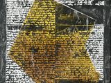 une image représentant une feuille de papier sur laquelle est posée une feuille de papier jaune