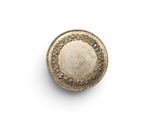 an image of a gold button on a white background