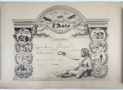 Cyclisme / Audax Diplôme de l’Auto décerné à M. DUGAL qui a …