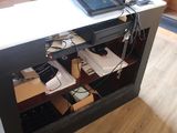 an image of a desk with a laptop on top of it