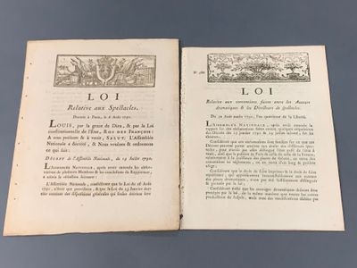 (Droits d'auteur) Réunion de 2 actes législatifs révolutionn…