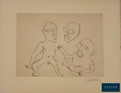 drawing of a man holding a baby in his arms and another man holding a baby in his arms