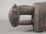a brown object that is sitting on a table