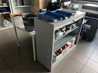 huit tables en stratifié gris 160x80 (photo 2)