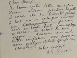 an old handwritten letter from a woman who is writing a poem