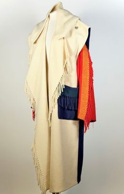 JC de CASTELBAJAC, Made in France, manteau couverture à capu…