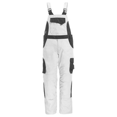 une image représentant une photo d'une combinaison de snowboard blanche sur fond blanc