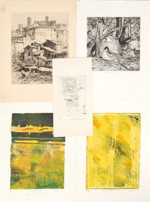 Artistes de la seconde moitié du XXe siècle Ensemble de 16 e…