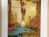 une image représentant un tableau où l'on voit un homme debout au-dessus d'une étendue d'eau