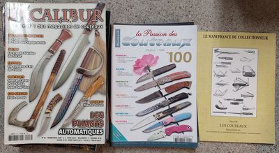 Lot de documentations et revues de coutellerie, XXe siècle.
