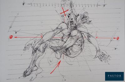 dessin représentant une personne assise sur une chaise, avec un autre dessin représentant une personne assise sur une chaise