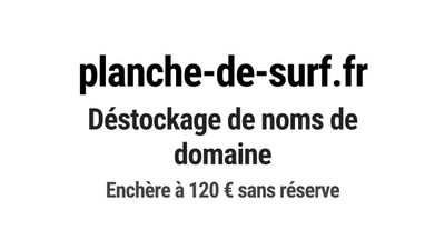 Nom de domaine planche-de-surf.
