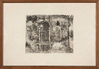 une image représentant un dessin en noir et blanc d'une porte