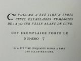 an old book with a black and white image on it