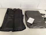 two bags that are sitting on a table