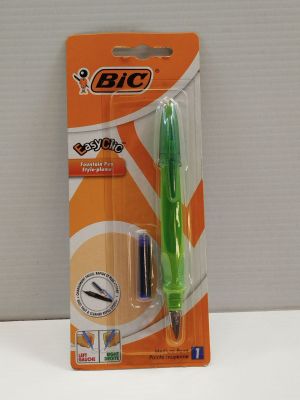 BIC - Stylo-plume EasyClic - Pointe moyenne acier - Recharge…