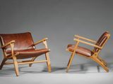 paire de fauteuils danois signés Hans J. Wegner