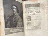 an old book with a picture of a man on it