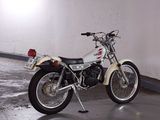 a motorcycle that is parked in a parking garage