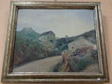 a picture of a painting on the wall of a house