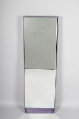 miroir moderne, cadre en métal violet