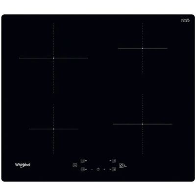 une plaque de cuisson noire à quatre feux et quatre boutons
