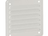 the side of a white plastic vent venter with four holes