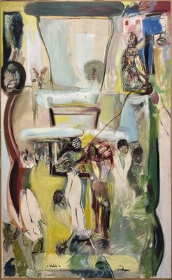 an image of a painting of a chair in a room