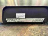 a close up of a black box with a label on it