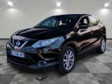 a black nissan qx - v parked in a garage