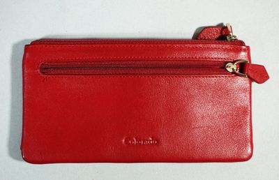 COLORADO Portefeuille en cuir rouge