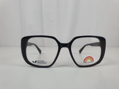 une paire de lunettes avec un autocollant arc-en-ciel sur la branche
