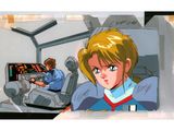 a cartoon picture of a woman playing a video game