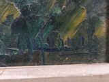 a picture of a painting on a window sill
