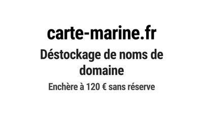 Nom de domaine carte-marine.fr.