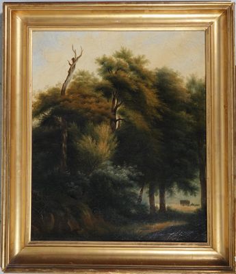 ECOLE FRANCAISE DU MILIEU DU XIXEME SIECLE Sous-bois, une di…