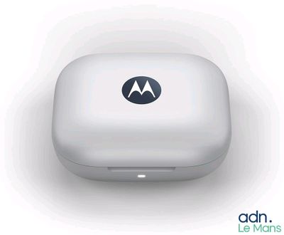 a white box with a motorola logo on it