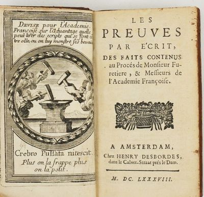un livre ouvert dans lequel figure l'image d'un homme tenant un marteau