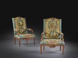 paire de fauteuils de style Louis II