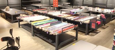 ENSEMBLE de tables de présentation pour métrage de tissus en…