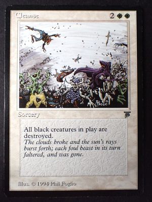 a picture of a card with a picture of a man and a dragon