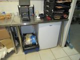an image of a kitchen with a refrigerator and a dishwasher
