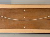 an image of a picture of a wooden box with a rope