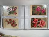 a book with pictures of flowers on it on a table