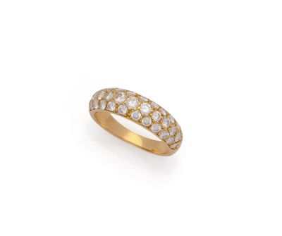 a diamond and eighteen - stone ring, by van cleef