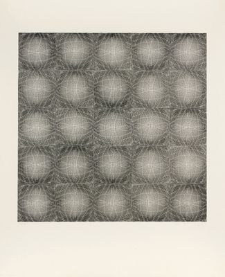 une image représentant un dessin en noir et blanc d'un motif carré