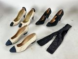 six paires de chaussures pour femmes sont alignées sur une surface blanche