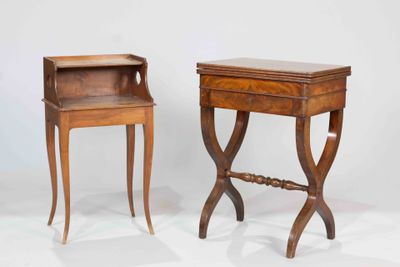 pair of 19th century french walnut bedside tables
